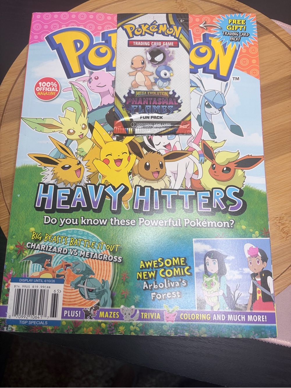 Pokémon Heavy Hitters Magazine with Bonus Phantom Forces Fun Pack